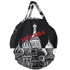 Moscow Giant Round Zipper Tote