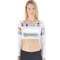 Pride Long Sleeve Crop Top by Valentinaart