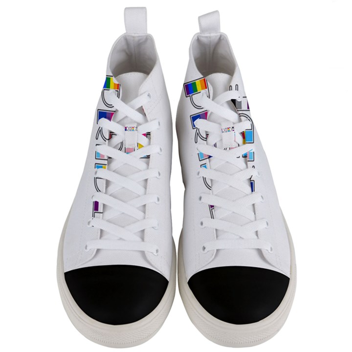 Pride Men s Mid-Top Canvas Sneakers