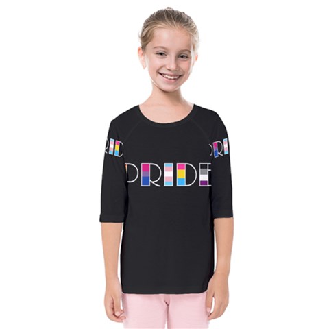 Pride Kids  Quarter Sleeve Raglan Tee by Valentinaart