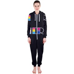 Pride Hooded Jumpsuit (ladies)  by Valentinaart