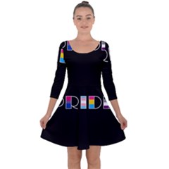 Pride Quarter Sleeve Skater Dress