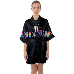 Pride Quarter Sleeve Kimono Robe