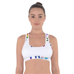 Pride Cross Back Sports Bra by Valentinaart