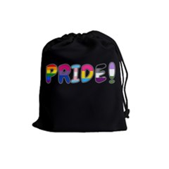 Pride Drawstring Pouches (large)  by Valentinaart