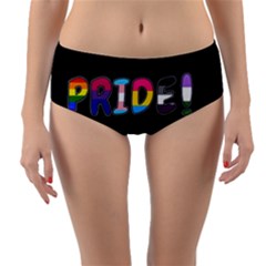 Pride Reversible Mid-waist Bikini Bottoms by Valentinaart