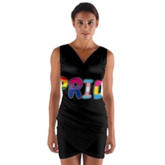 Pride Wrap Front Bodycon Dress by Valentinaart