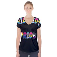 Pride Short Sleeve Front Detail Top by Valentinaart