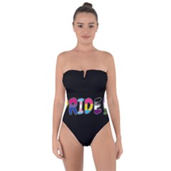 Pride Tie Back One Piece Swimsuit by Valentinaart