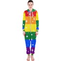 Sparkly Rainbow Flag Hooded Jumpsuit (Ladies)  View1