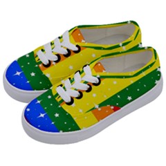 Sparkly Rainbow Flag Kids  Classic Low Top Sneakers