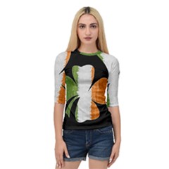 Irish Clover Quarter Sleeve Raglan Tee