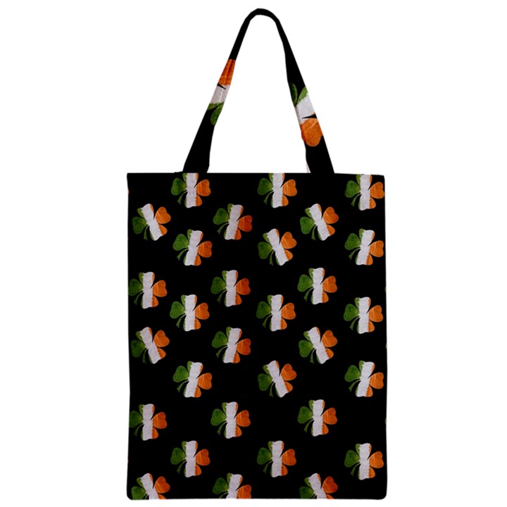 Irish Clover Zipper Classic Tote Bag