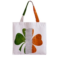 Irish Clover Zipper Grocery Tote Bag by Valentinaart