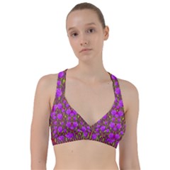 Roses Dancing On A Tulip Field Of Festive Colors Sweetheart Sports Bra by pepitasart