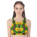 Roses Dancing On  Tulip Fields Forever Tank Bikini Top View1