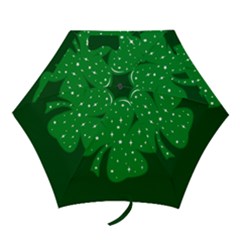 Sparkly Clover Mini Folding Umbrellas by Valentinaart