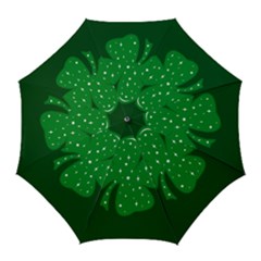 Sparkly Clover Golf Umbrellas by Valentinaart