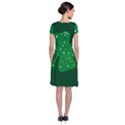 Sparkly Clover Short Sleeve Front Wrap Dress View2