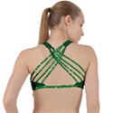 Sparkly Clover Criss Cross Racerback Sports Bra View2