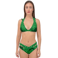 Sparkly Clover Double Strap Halter Bikini Set by Valentinaart