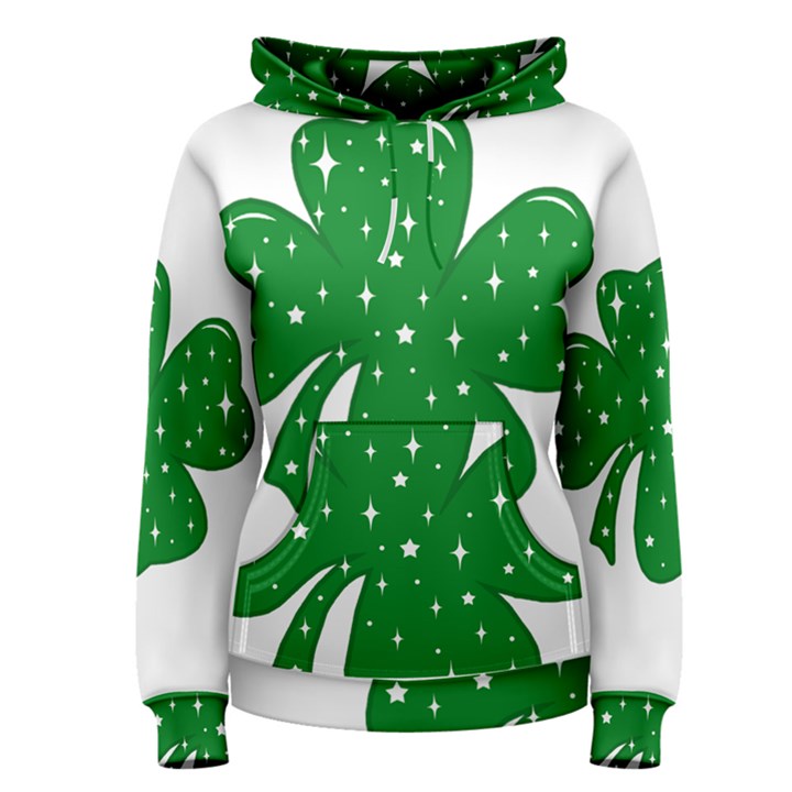 Sparkly Clover Women s Pullover Hoodie