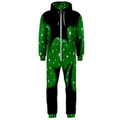 Sparkly Clover Hooded Jumpsuit (men)  by Valentinaart