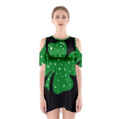 Sparkly Clover Shoulder Cutout One Piece by Valentinaart