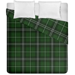 Green Plaid Pattern Duvet Cover Double Side (california King Size) by Valentinaart