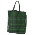 Green Plaid Pattern Giant Grocery Zipper Tote View2