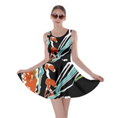 Multicolor Abstract Design Skater Dress by dflcprints