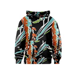 Multicolor Abstract Design Kids  Pullover Hoodie by dflcprints