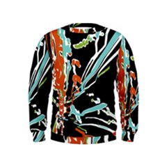 Multicolor Abstract Design Kids  Sweatshirt by dflcprints