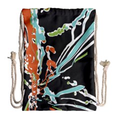 Multicolor Abstract Design Drawstring Bag (large) by dflcprints