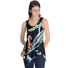 Multicolor Abstract Design Sleeveless Tunic by dflcprints