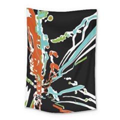 Multicolor Abstract Design Small Tapestry by dflcprints