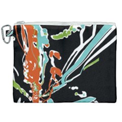 Multicolor Abstract Design Canvas Cosmetic Bag (xxl) by dflcprints