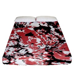 Textured Floral Collage Fitted Sheet (king Size) by dflcprints