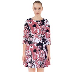 Textured Floral Collage Smock Dress by dflcprints