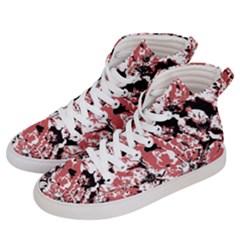 Textured Floral Collage Women s Hi-top Skate Sneakers by dflcprints