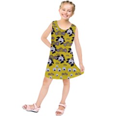 Bikers Out Singing In Spring Time Kids  Tunic Dress by pepitasart