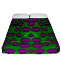 The Pixies Dance On Green In Peace Fitted Sheet (Queen Size) View1