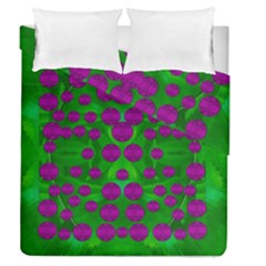 The Pixies Dance On Green In Peace Duvet Cover Double Side (queen Size) by pepitasart