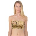 Vintage Floral Pattern Bandeau Top View1