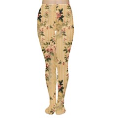 Vintage Floral Pattern Women s Tights