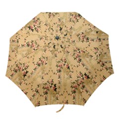 Vintage Floral Pattern Folding Umbrellas