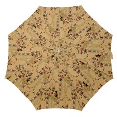 Vintage Floral Pattern Straight Umbrellas