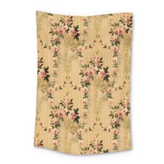 Vintage Floral Pattern Small Tapestry