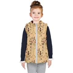 Vintage Floral Pattern Kid s Puffer Vest