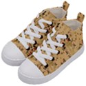 Vintage Floral Pattern Kid s Mid-Top Canvas Sneakers View2